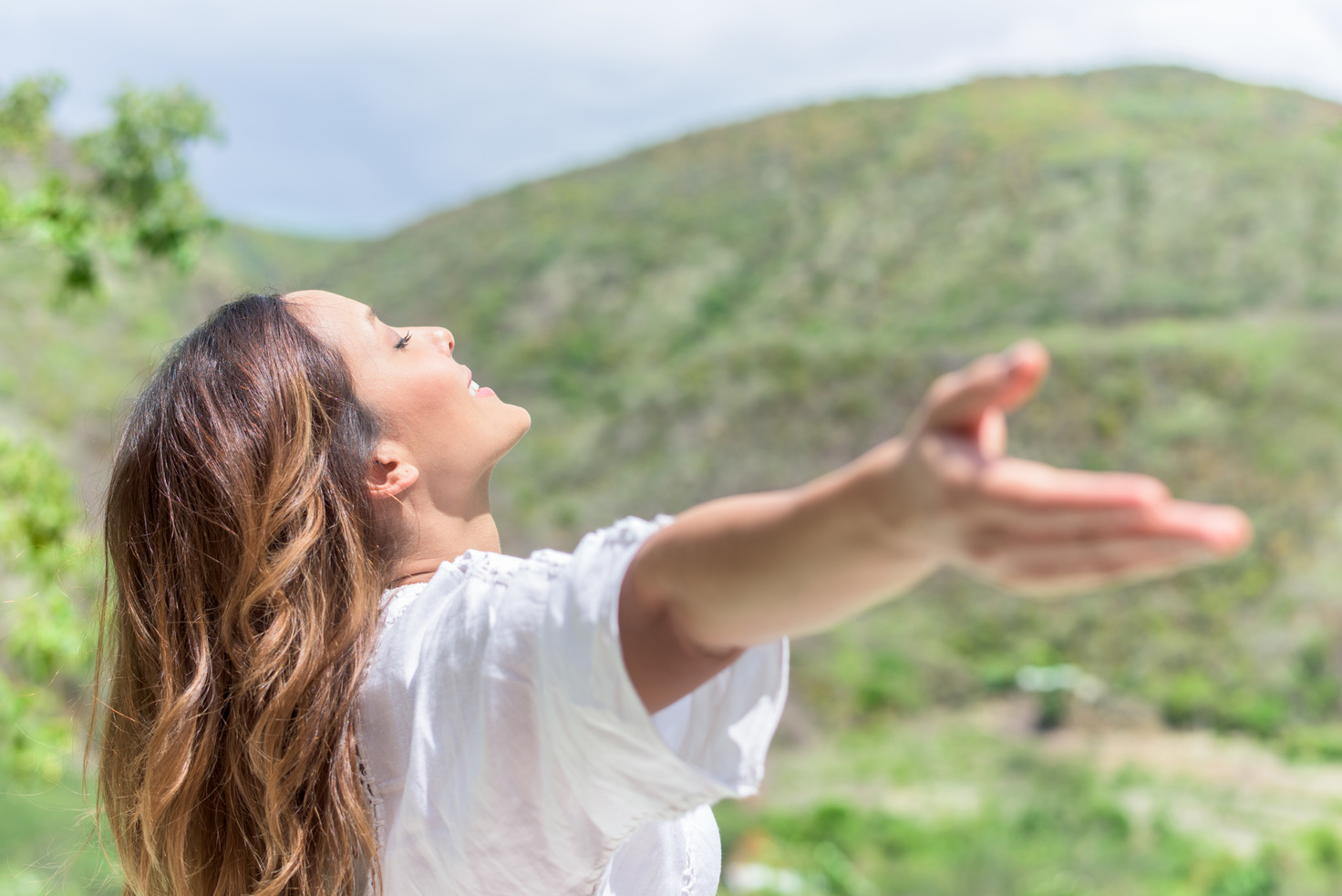 Woman enjoying her freedom